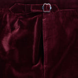 Burgundy Velvet Trousers