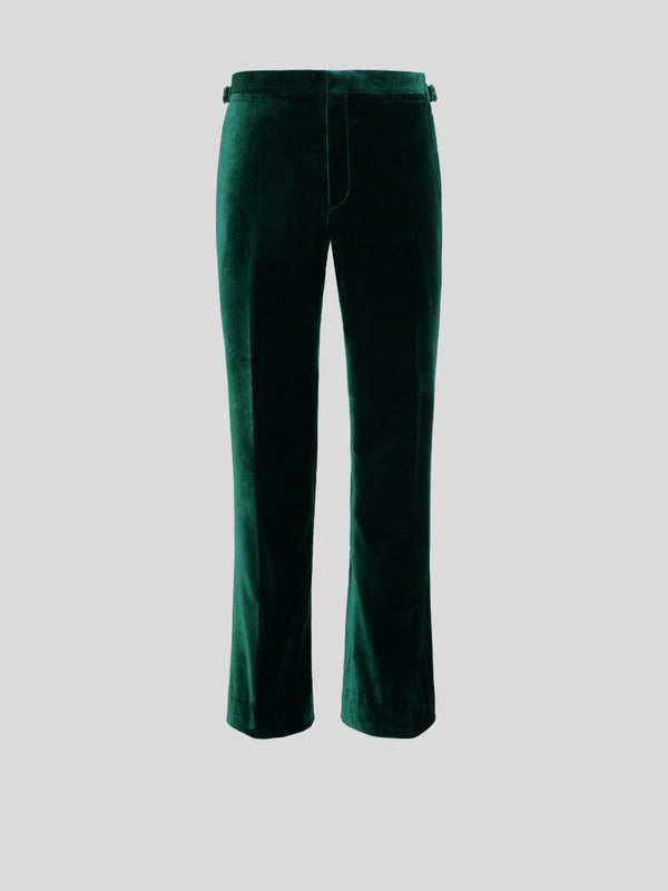 Green Velvet Trousers