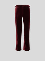 Burgundy Velvet Trousers